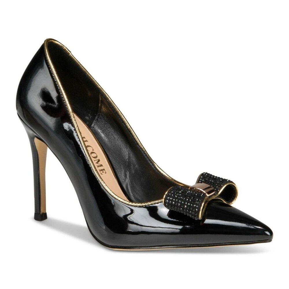 Things II Come Women's Soho Luxurious Crystal Double Bow Pumps